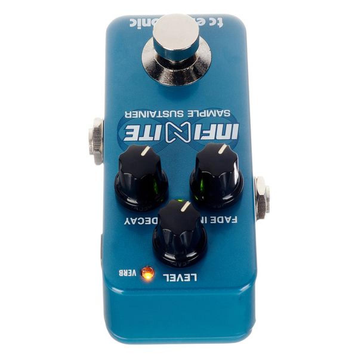 ギター tc electronic INFINITE MINI SAMPLE SUSTA TC Electronic Electric Guitar Single Effect, Blue (Infinite